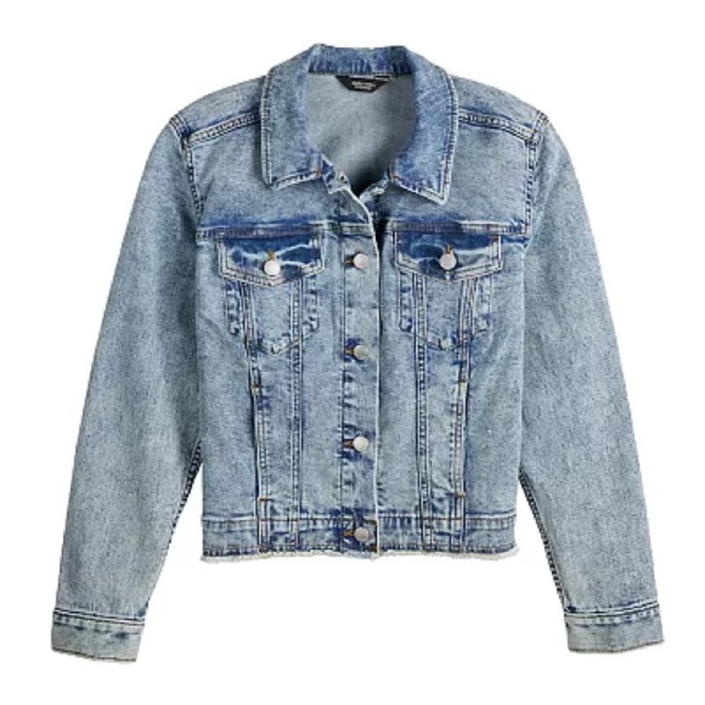 Women's Simply Vera Vera Wang Fashionable Denim Jacket